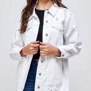 Red Label by Patrol Jeans Denim Boyfriend Jacket Woman’s Size Large